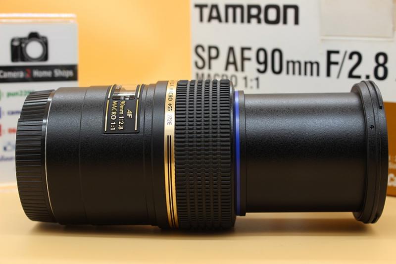 ขาย LENS Tamron SP-AF 90mm F2.8 Di Macro 1:1 for(Canon-AF) สภาพสวยมาก ไม่มีฝุ่น ฝ้า รา ตัวหนังสือคมชัด ยางไม่บวม ซูมไม่ไหล ใช้งานน้อย อุปกรณ์ครบกล่อง